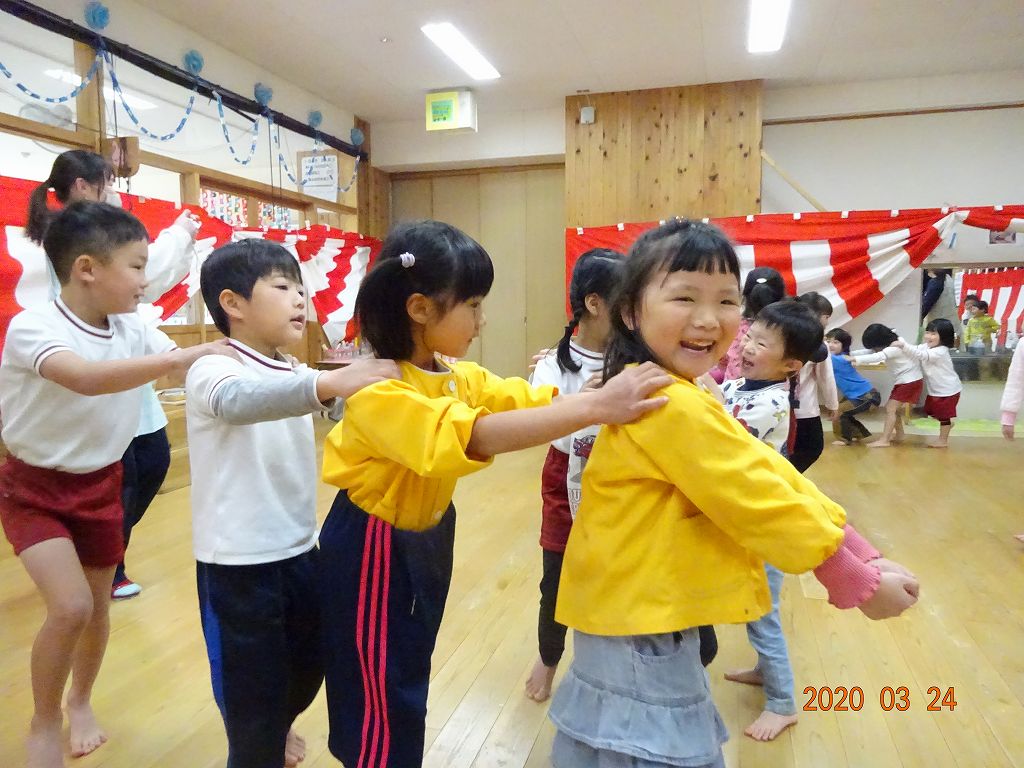 お別れ会 ３月２４日 火 下牧こども園